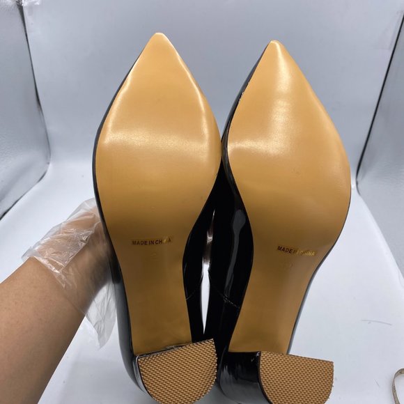 YDN Shoes | Ydn Poined Toe Chunky High Heels | Poshmark